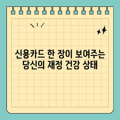 신용카드 크기가 말해주는 당신의 재정 건강| 자산 운용, 보험료 절약, 주담대 상환 능력 평가 | 신용카드, 재정 관리, 부채 관리, 금융 상담