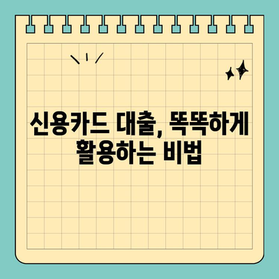 신용카드 잔여 한도 대출, 현명하게 활용하는 방법 | 신용카드 대출, 잔여 한도 활용, 효율적인 대출 관리