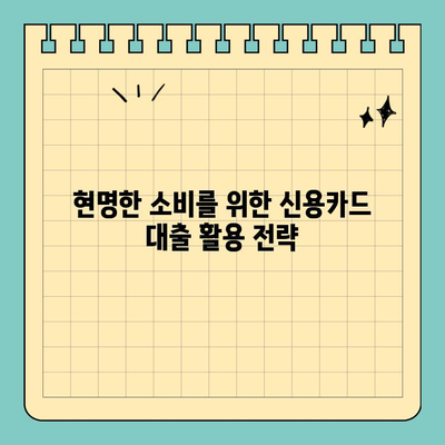 신용카드 잔여 한도 대출 활용 가이드| 범위 확인 및 활용 팁 | 신용카드 대출, 한도 활용, 현명한 소비