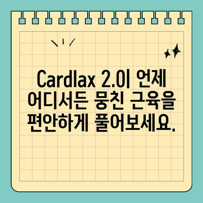 휴대용 FDA 인증 저주파 마사지기 