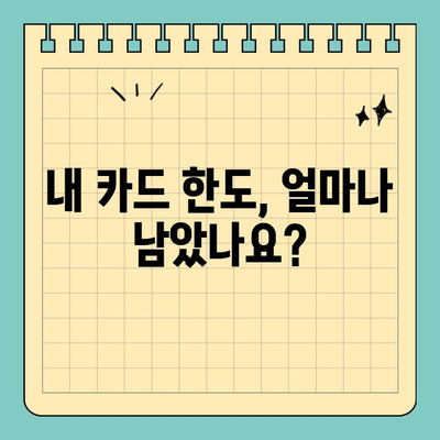 신용카드 잔여 한도 대출,  똑똑하게 활용하는 방법 | 신용카드, 잔여 한도, 대출, 금리 비교, 이용 가이드