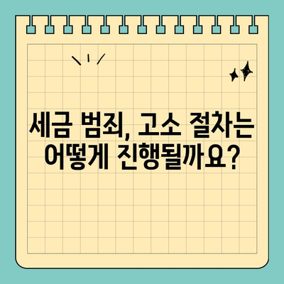 세금 회피 고소| 피고인과 검사의 역할 | 세금 범죄, 고소 절차, 법률 정보