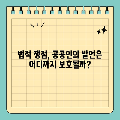 권리남용 고소 vs 표현의 자유| 공공인의 발언, 어디까지 허용될까? | 권리남용, 명예훼손, 공공인, 표현의 자유, 법적 쟁점