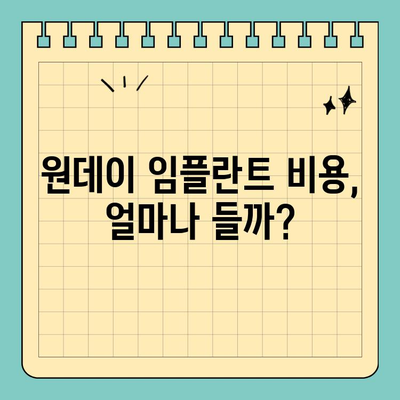 원데이 임플란트 가격| 이식 결정 위한 상세 가이드 | 임플란트 비용, 종류, 장점, 주의사항