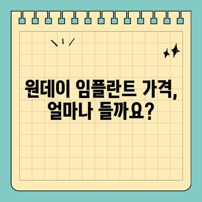 원데이 임플란트 가격 & 후기| 솔직한 정보 & 비교 가이드 | 임플란트, 치과, 가격, 후기, 비용