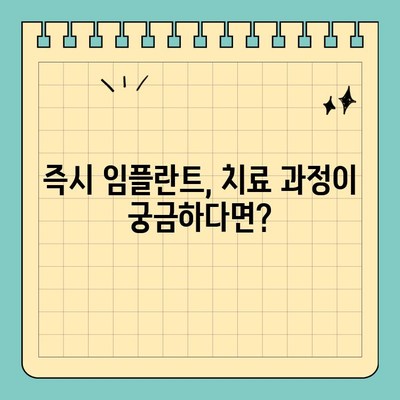 즉시 임플란트| 발치 후 당일 식립으로 빠르게 치아 건강 되찾기 | 임플란트, 당일 식립, 빠른 치료, 치과
