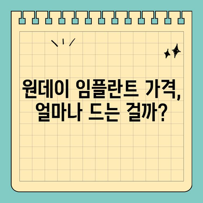 원데이 임플란트 가격, 후기 속 진실을 파헤쳐 보세요! | 비용, 장단점, 후기 분석, 추천 팁