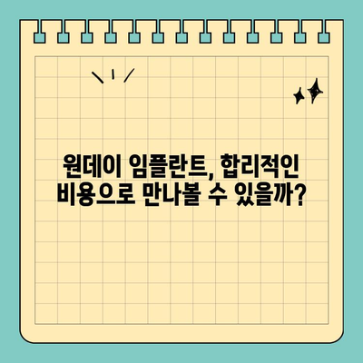 원데이 임플란트 치료 비용, 시대별 변화 추이 분석 | 임플란트 가격, 비용 변동, 시술 정보