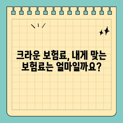 라이나 치아 보험 크라운 가입 전 꼭 확인해야 할 5가지 | 크라운 보험, 치아 보장, 보험료, 혜택, 가입 조건