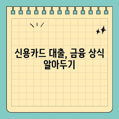 신용카드 잔여 한도 활용! 대출 규모 파악부터 사용 전략까지 | 신용카드 대출, 한도 관리, 금융 상식