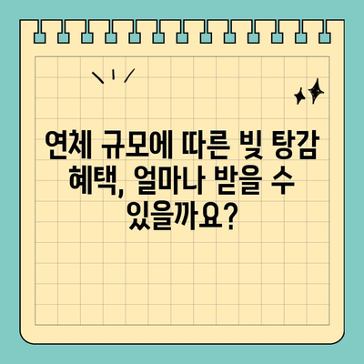 신용카드 연체 규모별 빚 탕감 혜택 비교 분석 | 연체, 빚 탕감, 신용 관리, 파산, 법률